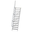 MUNK Treppe 60°  inkl. einen Handlauf, 800mm Stufenbreite, 13 Stufen