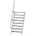 MUNK Treppe 60°  inkl. einen Handlauf, 1000mm Stufenbreite, 8 Stufen