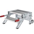 MUNK Arbeitspodest fahrbar Stahl-Gitterrost 600mm Stufenbreite 2 Stufen-small