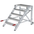 MUNK Arbeitspodest fahrbar Stahl-Gitterrost 800mm Stufenbreite 5 Stufen MUNK Arbeitspodest fahrbar Stahl-Gitterrost 800mm Stufenbreite 5 Stufen-small