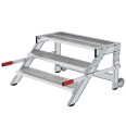 MUNK Arbeitspodest fahrbar Stahl-Gitterrost 1000mm Stufenbreite 3 Stufen MUNK Arbeitspodest fahrbar Stahl-Gitterrost 1000mm Stufenbreite 3 Stufen-small