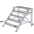 MUNK Arbeitspodest fahrbar Stahl-Gitterrost 1000mm Stufenbreite 5 Stufen MUNK Arbeitspodest fahrbar Stahl-Gitterrost 1000mm Stufenbreite 5 Stufen-small