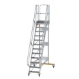 MUNK Plattformtreppe fahrbar 60° Stufenbreite 600mm 12 Stufen