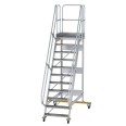 MUNK Plattformtreppe fahrbar 60° Stufenbreite 800mm 11 Stufen