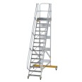 MUNK Plattformtreppe fahrbar 60° Stufenbreite 800mm 15 Stufen
