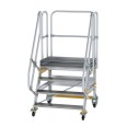 MUNK Plattformtreppe fahrbar 60° Stufenbreite 1000mm 4 Stufen