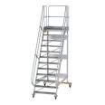 MUNK Plattformtreppe fahrbar 60° Stufenbreite 1000mm 12 Stufen
