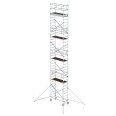 MUNK Aluminium-Rollgerüst mit Ausleger 1,80x0,75m Plattform 11,51m AH