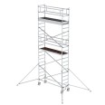 MUNK Aluminium-Rollgerüst mit Ausleger 2,45x0,75m Plattform 7,59m AH