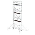 MUNK Aluminium-Rollgerüst mit Ausleger 2,45x0,75m Plattform 9,55m AH