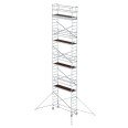 MUNK Aluminium-Rollgerüst mit Ausleger 2,45x0,75m Plattform 11,51m AH
