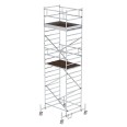 MUNK Rollgerüst mit Doppelplattform 1,35x1,80m Plattform, 7,35m AH