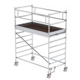 MUNK Rollgerüst mit Doppelplattform 1,35x2,45m Plattform, 4,35m AH