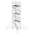 MUNK Rollgerüst mit Schrägaufstiegen 1,35x1,80m Plattform, 8,35m AH