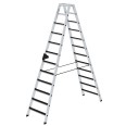 MUNK Stehleiter beidseitig begehbar mit clip-step 2x12 Stufen MUNK Stehleiter beidseitig begehbar mit clip-step 2x12 Stufen-small