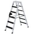 MUNK Stehleiter beidseitig begehbar mit relax-step 2x6 Stufen MUNK Stehleiter beidseitig begehbar mit relax-step 2x6 Stufen-small