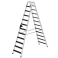 MUNK Stehleiter beidseitig begehbar mit relax-step 2x12 Stufen MUNK Stehleiter beidseitig begehbar mit relax-step 2x12 Stufen-small