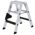 MUNK Stehleiter beidseitig begehbar mit clip-step R13 250kg 3 Stufen MUNK Stehleiter beidseitig begehbar mit clip-step R13 250kg 3 Stufen-small