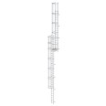 MUNK ortsfeste Steigleitern Aluminium eloxiert, 13,44m SH PG1