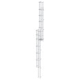 MUNK ortsfeste Steigleitern Aluminium eloxiert, 14,28m SH PG1