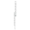 MUNK ortsfeste Steigleitern Aluminium eloxiert, 15,12m SH PG1