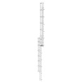 MUNK ortsfeste Steigleitern Aluminium eloxiert, 17,92m SH PG1