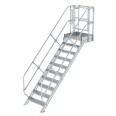 MUNK Treppen-Modul 2080mm Plattformoberkante Aluminium geriffelt 10 Stufen-small