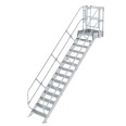 MUNK Treppen-Modul 2910mm Plattformoberkante Aluminium geriffelt 14 Stufen-small