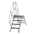 MUNK Überstieg 45° inkl. einen Handlauf, Stufenbreite 600mm, 2x4 Stufen