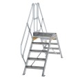 MUNK Überstieg 45° inkl. einen Handlauf, Stufenbreite 600mm, 2x5 Stufen
