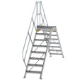 MUNK Überstieg 45° inkl. einen Handlauf, Stufenbreite 600mm, 2x8 Stufen