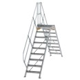 MUNK Überstieg 45° inkl. einen Handlauf, Stufenbreite 600mm, 2x9 Stufen