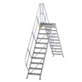MUNK Überstieg 45° inkl. einen Handlauf, Stufenbreite 600mm, 2x11 Stufen