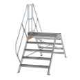 MUNK Überstieg 45° inkl. einen Handlauf, Stufenbreite 1000mm, 2x6 Stufen