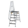 MUNK Überstieg 60° inkl. einen Handlauf, Stufenbreite 600mm, 2x5 Stufen