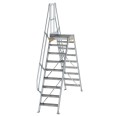 MUNK Überstieg 60° inkl. einen Handlauf, Stufenbreite 600mm, 2x9 Stufen