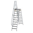 MUNK Überstieg 60° inkl. einen Handlauf, Stufenbreite 600mm, 2x10 Stufen