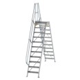 MUNK Überstieg 60° inkl. einen Handlauf, Stufenbreite 600mm, 2x11 Stufen