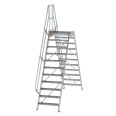 MUNK Überstieg 60° inkl. einen Handlauf, Stufenbreite 800mm, 2x11 Stufen
