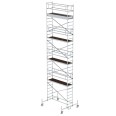 MUNK Rollgerüst mit Fahrbalken 0,75x2,45m Plattform 10,45m AH