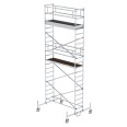 MUNK Rollgerüst mit Fahrbalken 0,75x2,45m Plattform 7,45m AH