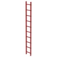 MUNK Schachtleiter aus GFK 300mm breit 10 Sprossen 2,80m lang