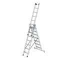MUNK Stufen- Mehrzweckleiter mit Wandlaufrollen und Nivello® Traverse 3x7 Stufen MUNK Stufen- Mehrzweckleiter mit Wandlaufrollen und Nivello® Traverse 3x7 Stufen-small