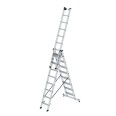 MUNK Stufen- Mehrzweckleiter mit Wandlaufrollen und Nivello® Traverse 3x8 Stufen MUNK Stufen- Mehrzweckleiter mit Wandlaufrollen und Nivello® Traverse 3x8 Stufen-small