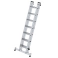 MUNK Stufen-Schiebeleiter mit nivello-Traverse 2-teilig 2x7 Stufen