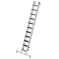 MUNK Stufen-Schiebeleiter mit nivello-Traverse 2-teilig clip-step R13 11+10 Stufen