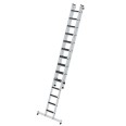 MUNK Stufen-Schiebeleiter mit nivello-Traverse 2-teilig clip-step R13 14+10 Stufen-small