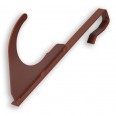 Universal-Rundholzhalter für Großflächenziegel ab 44cm, rotbraun