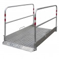 Schake Grabenbrücke komplett aus Aluminium 1m breit, 1,7-3,2m lang Schake Grabenbrücke komplett aus Aluminium 1m breit, 1,7-3,2m lang-small