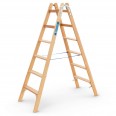 Zarges Holz Stehleiter Crestastep B, beidseitig begehbar 2x6 Stufen